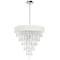 Cwi Lighting Franca 8 Light Drum Shade Chandelier With Chrome Finish 5523P22C (Off White) - alternate 1